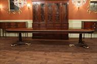156 inch oversized dining table will seat 14-16 people with all three leaves as shown here.