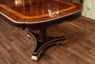 54 inch wide table with robust inlays and carvings