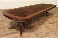 Formal mahogany dining room table