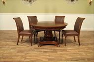 Solid walnut leather chairs