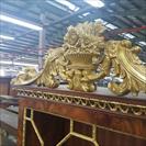 Antique reproduction mahogany china cabinet