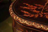 Antique reproduction executive desk for the high end office.  Decorated in the Chinoiserie style.