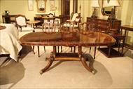 Antique reproduction table with brass mountings and intricate inays