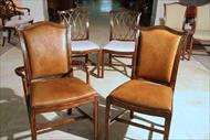 Matching upholstered back chairs