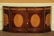 Large 18th century satinwood inlaid side cabinet
