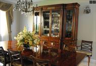 Thedore Alexander China cabinet and chairs