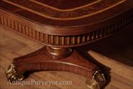 Corner details on a regency style dining table