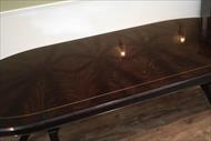 oval mahogany dining table