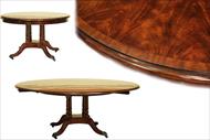 Expandable mahogany dining table