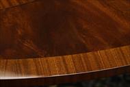Round to Oval Round Mahogany Dining Table