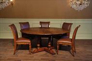 Encore IHF 78-42 Jupe Table with matching leather chairs