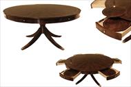Round pedestal dining table