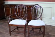 This popular style chair is hard to find as genuine antiques, especially in larger sets of 8 and 10