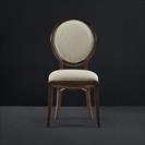 solid mahogany round-back dining chairs