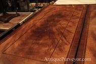 10 foot antique reproduction walnut dining table 