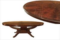 494642-96D-MAH Jonathan Charles oval mahogany pedestal table