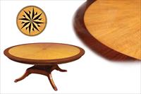 Fine round satinwood dining table