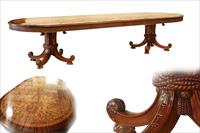 Large burly ash dining table