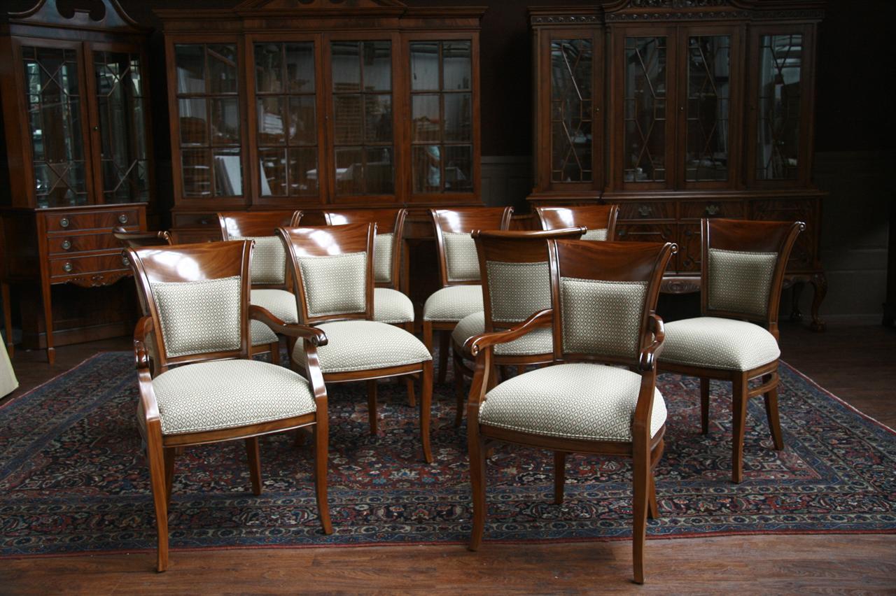 Mahogany Dining Chairs | Chippendale | Shieldbacks | Upholstered
