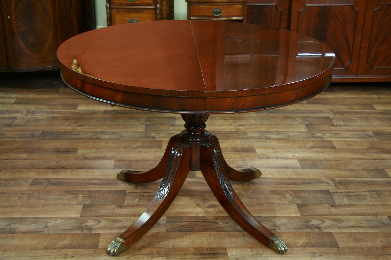 round dinette table with leaf