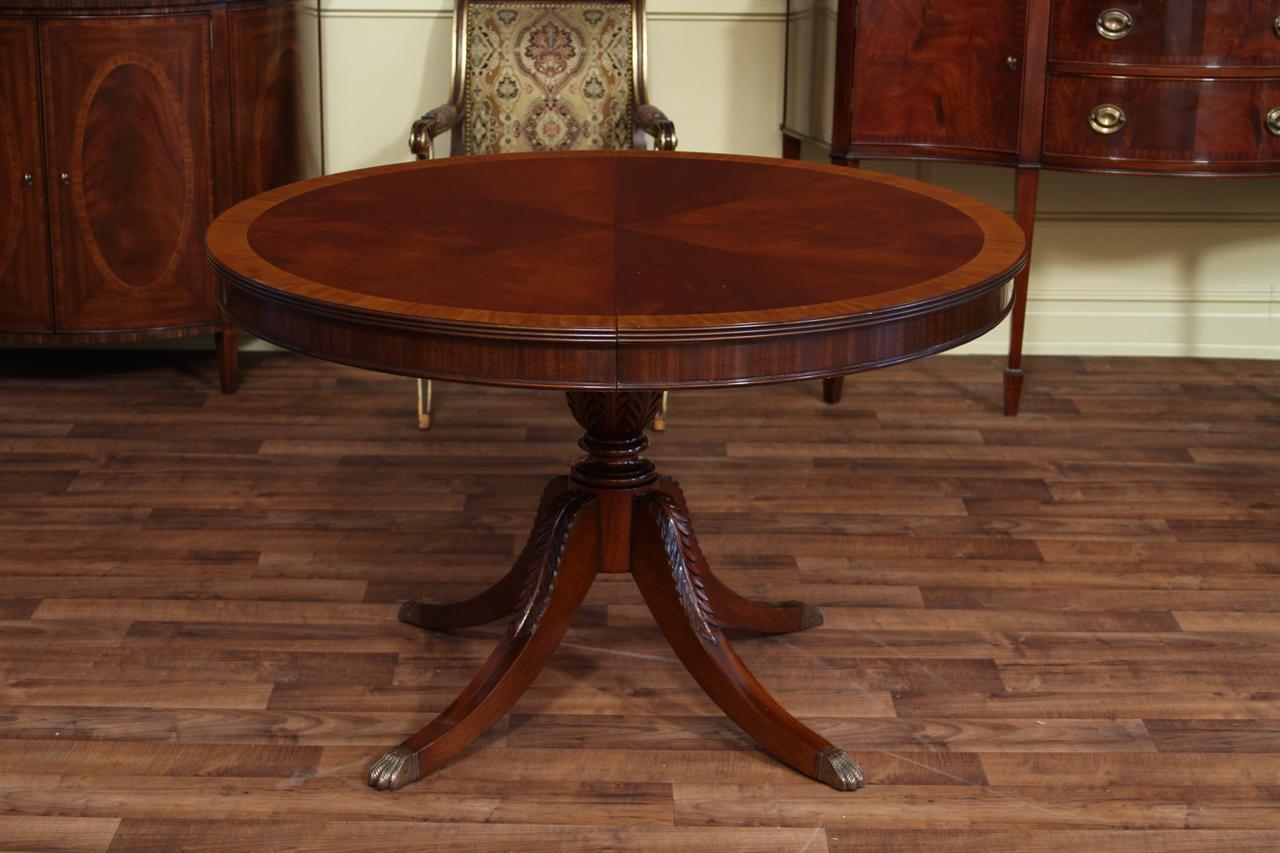 Dining Table: Round Dining Table Mahogany