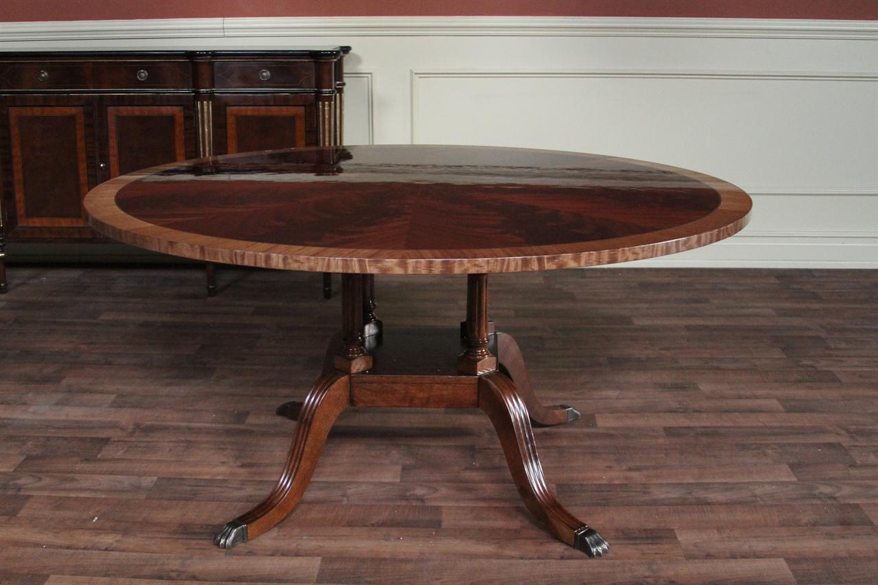 60 Round Flame Mahogany Dining Room Table by Hickory Chair ...
