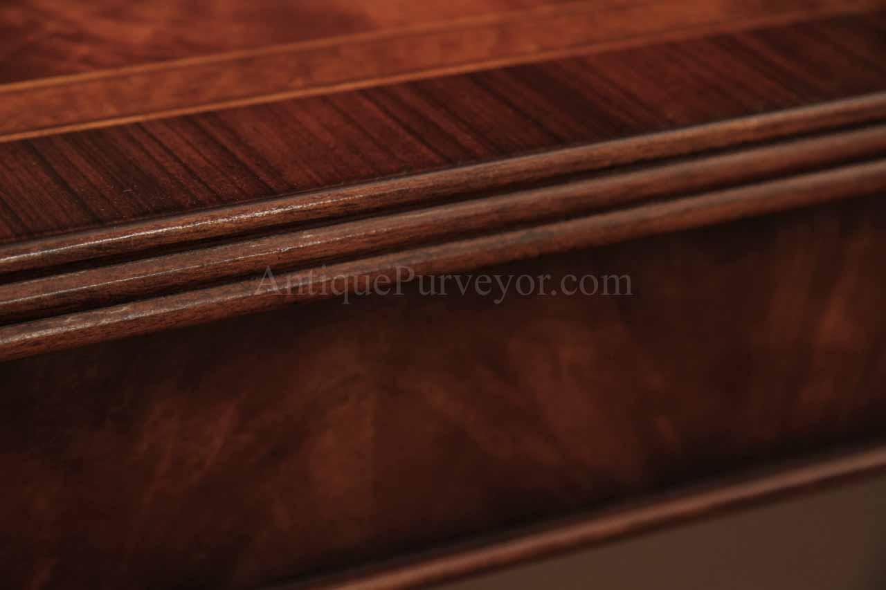 12 Foot Flame Mahogany Dining Table for Seating 8-14 People