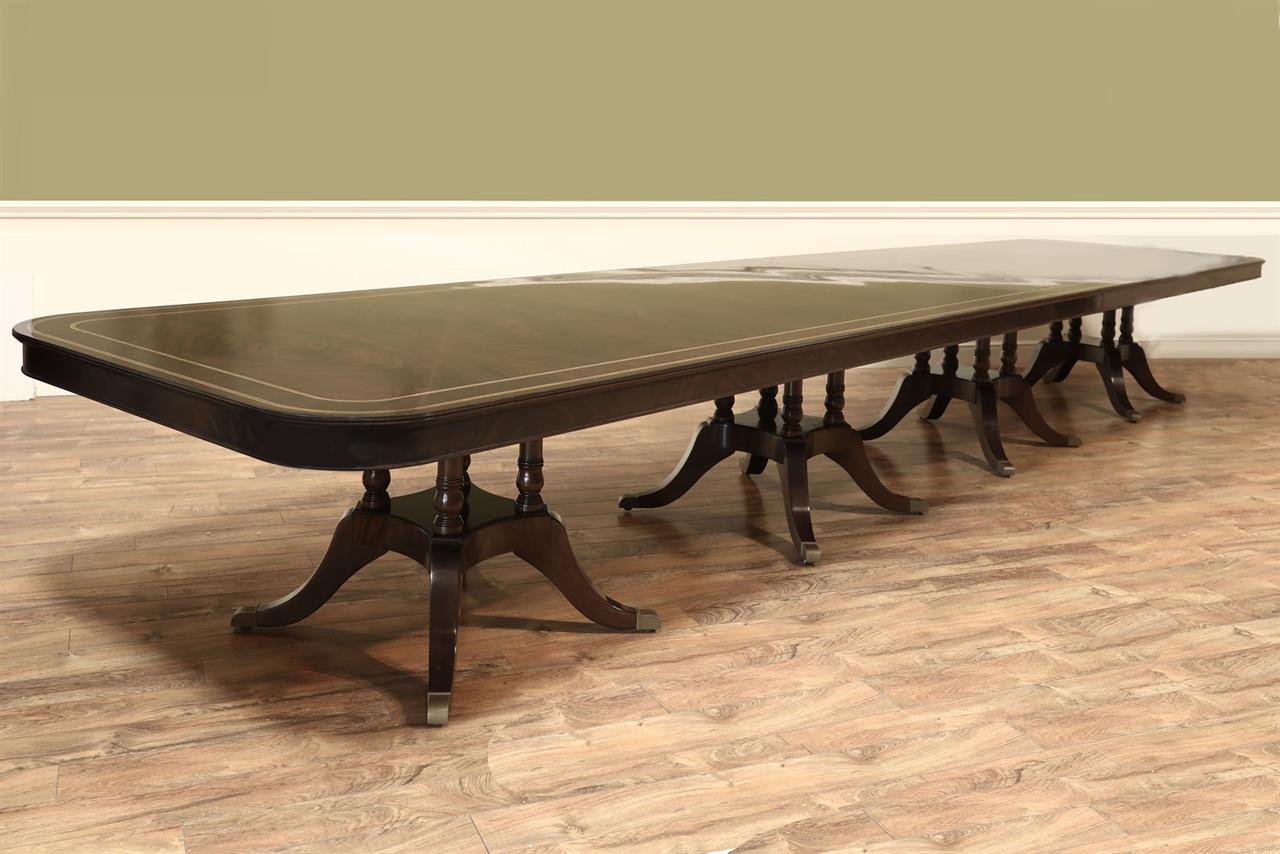 Custom dark mahogany dining table