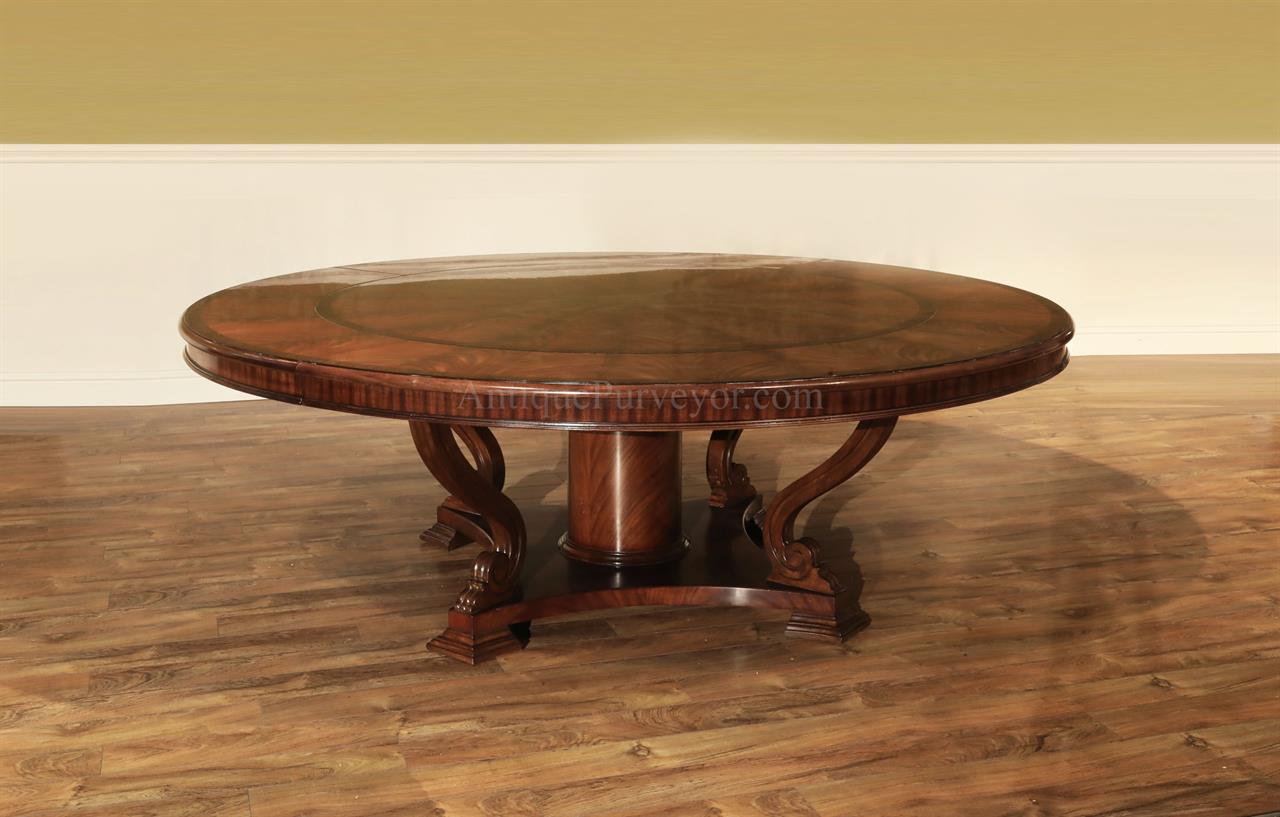 expandable round dining table