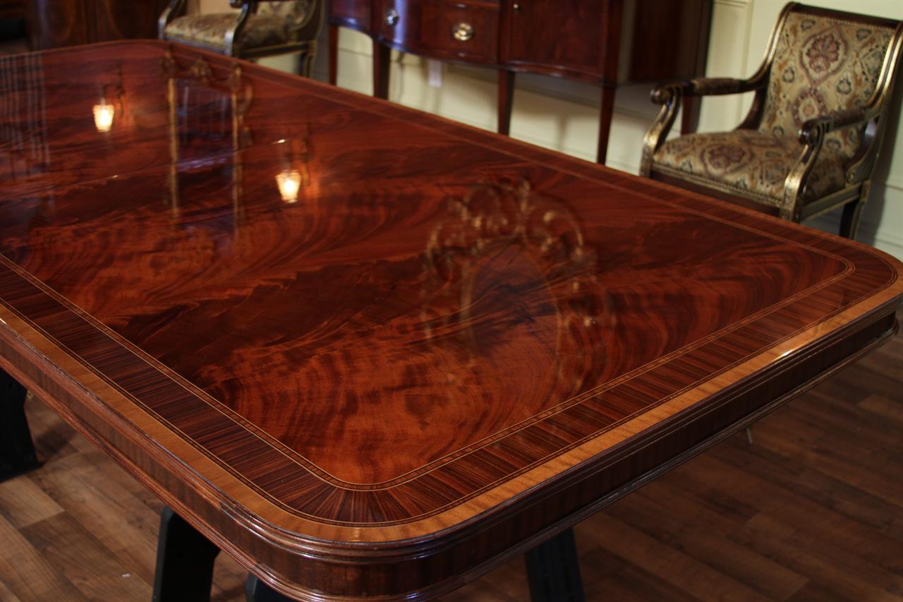 Extra Large Dining Room Table | High End American Finished with Leaves