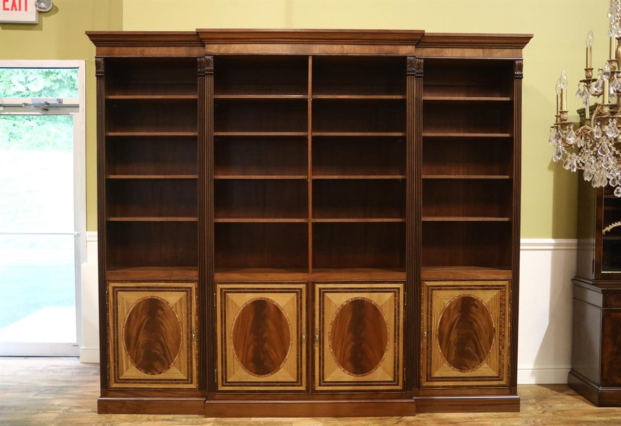 Traditional American made mahogany bookcase