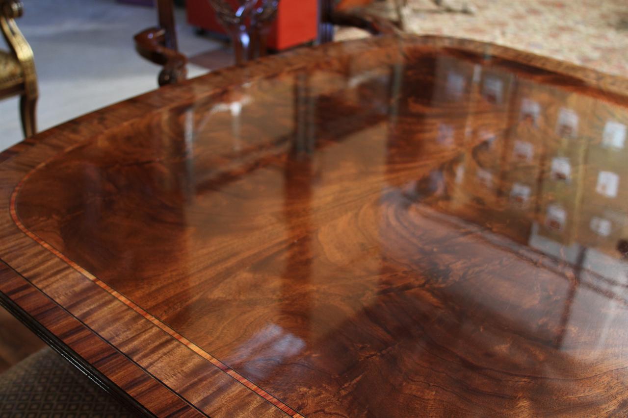 High End Dining Table, Federal Style,12 Foot Mahogany Dining Tab