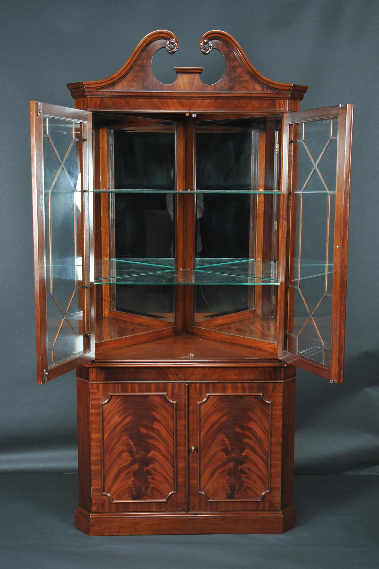 Corner China Cabinet or Corner Hutch for the Dining Room | eBay