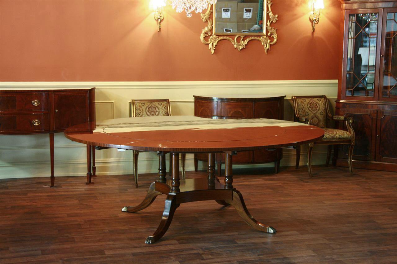Large Round Dining Room Table Seats 6-10 People ~ Hepplewhite