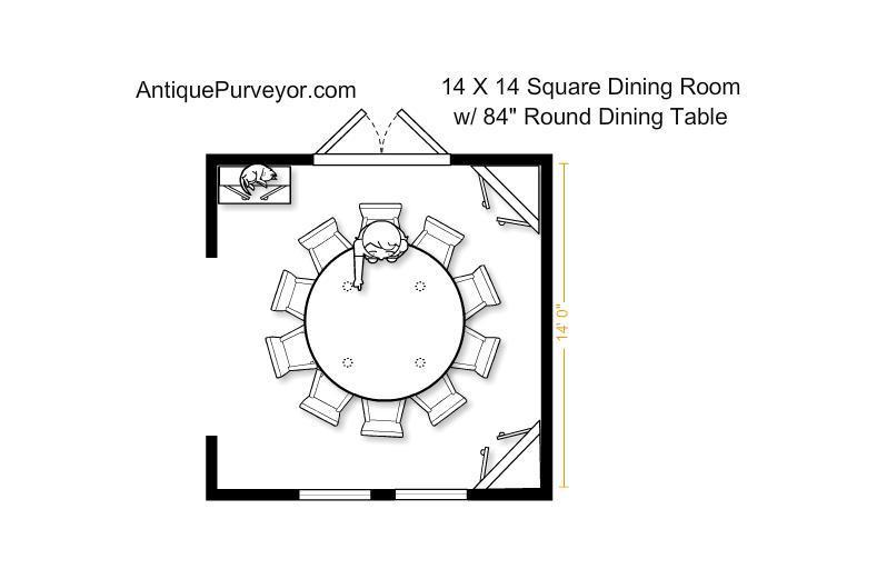 Floor Plan With Round Dining Room