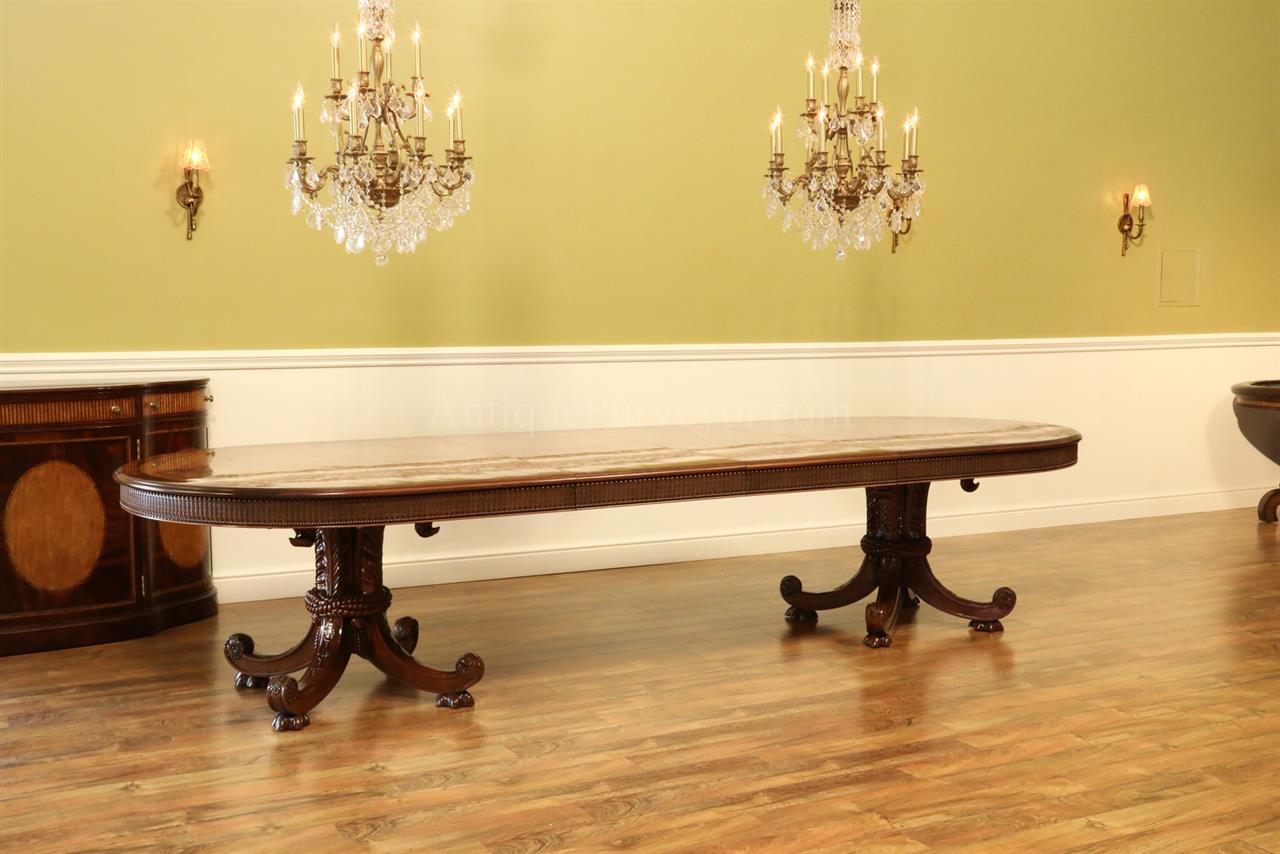 Large & Wide Luxurious Burly Ash Oval Dining Table with Leaves