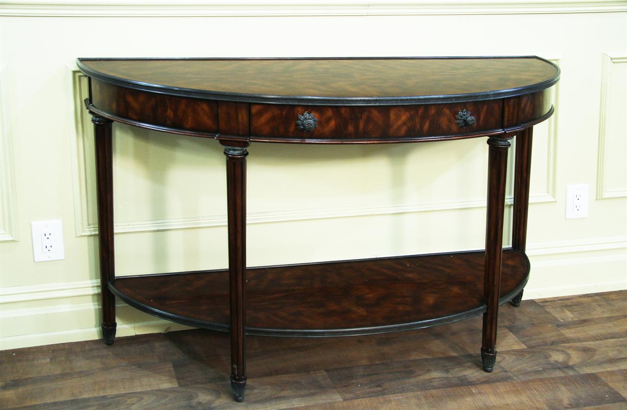 Mahogany console table