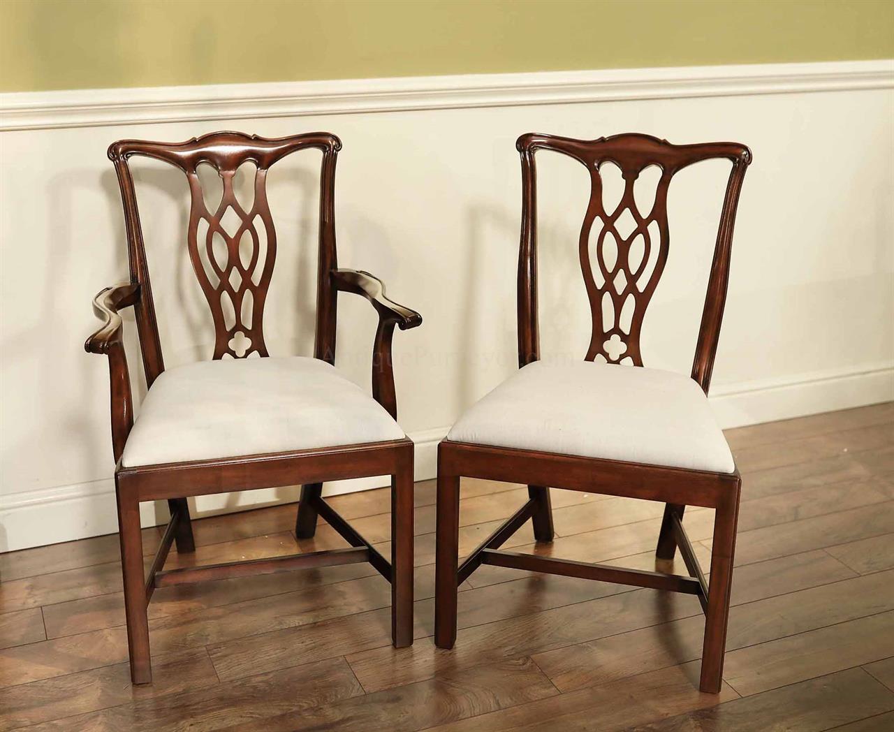 Mahogany Dining Room Chairs With Black Leather