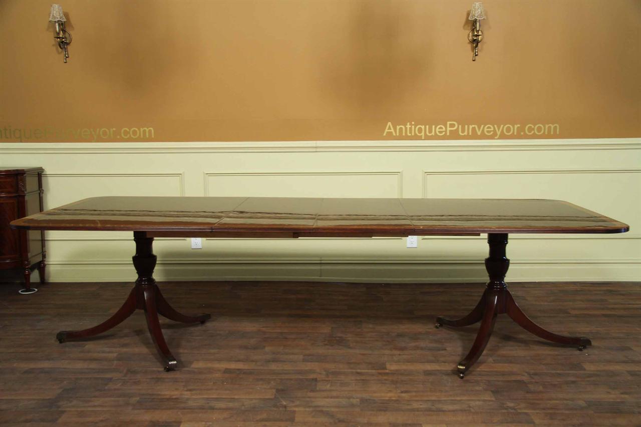 American made antique reproduction dining table seats 10