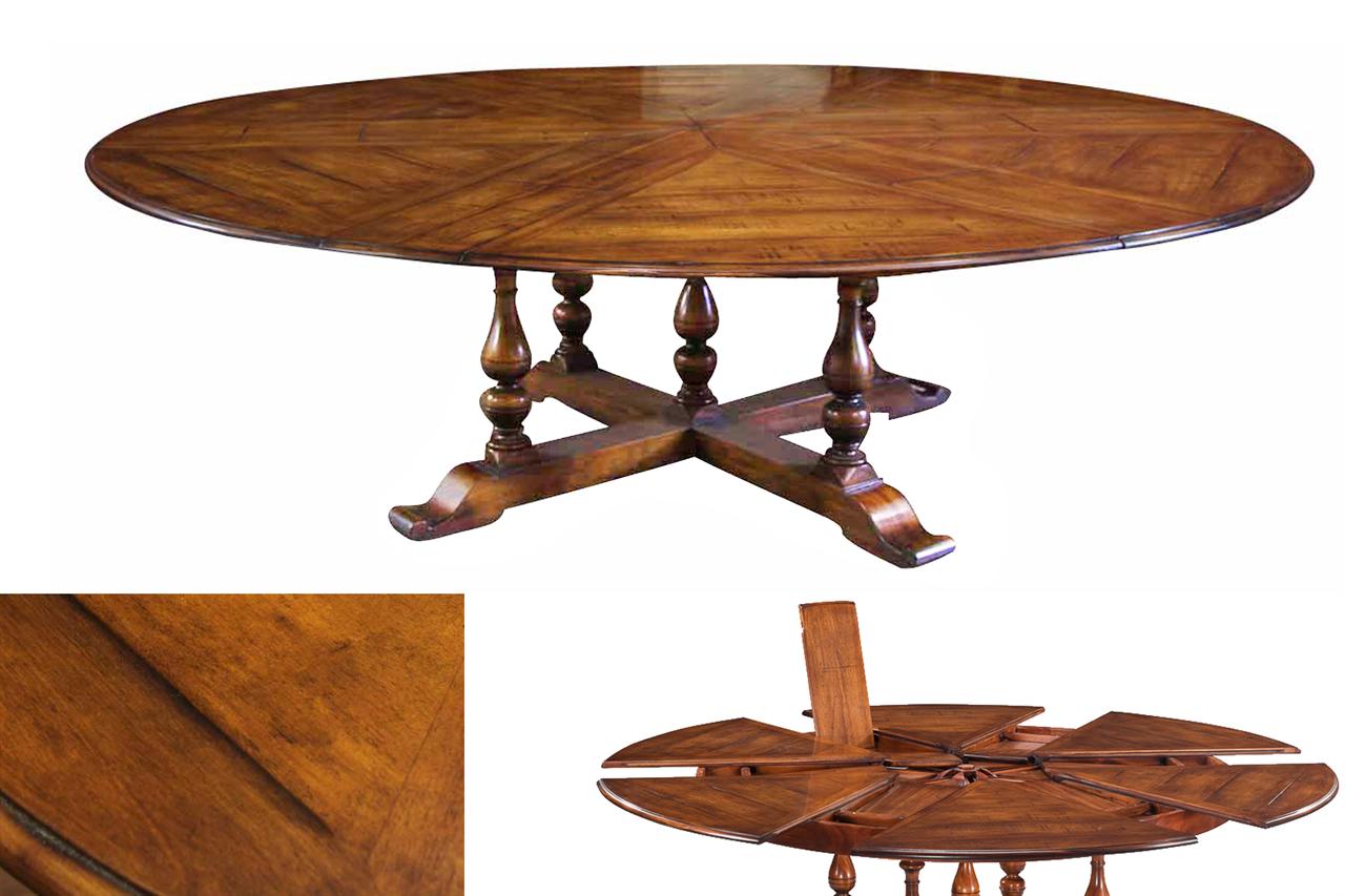 Extra Large Round Dining Table Seats 12 | AntiquePurveyor