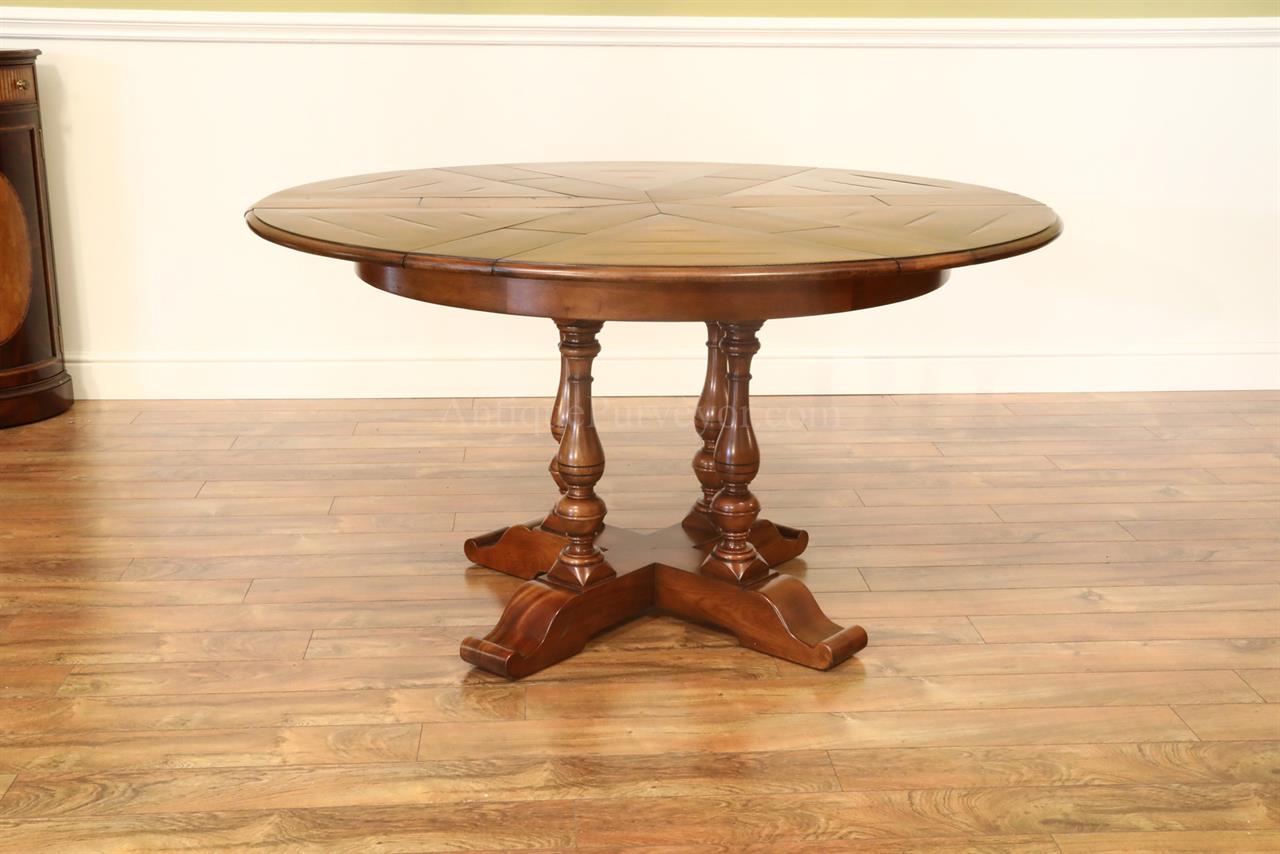 Small Solid Walnut, Rustic Finished Jupe Table for the Kitchen