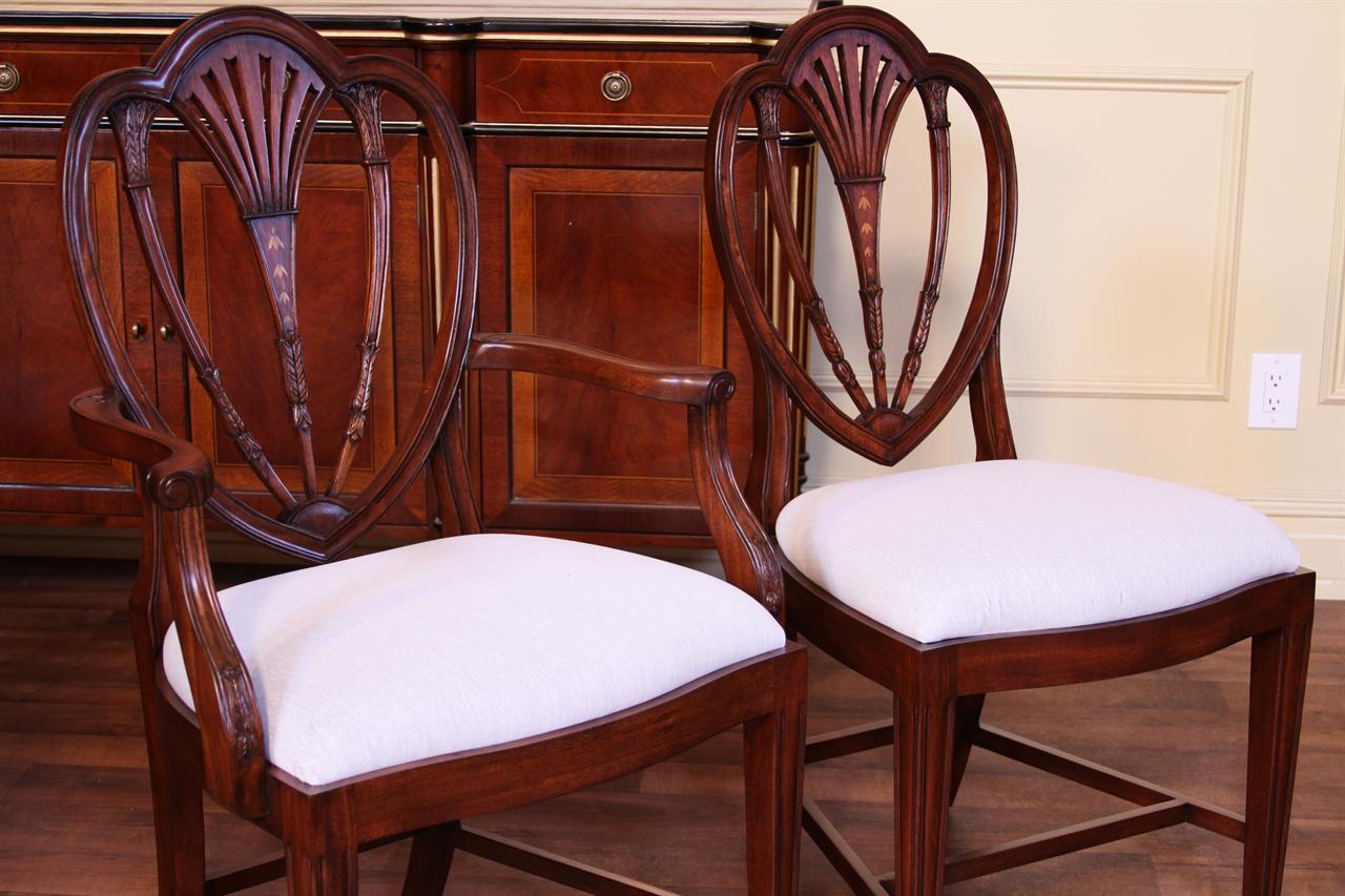 Tall Back Sheraton-Style Dining Chairs | Hepplewhite Chairs
