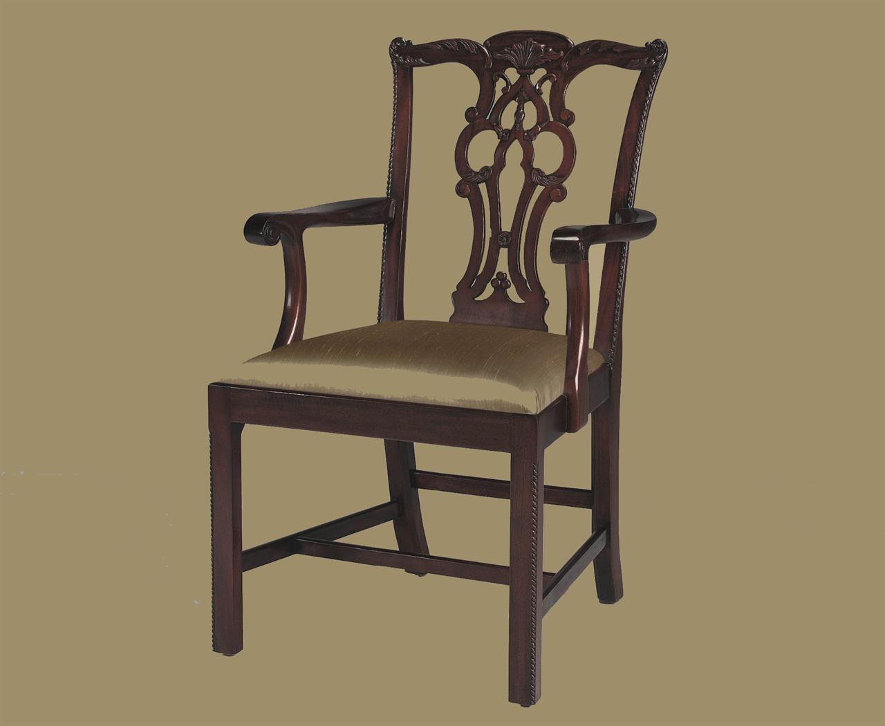 Straight Leg Chippendale Chairs, Formal Dining Chairs