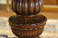 solid mahogany pedestal table