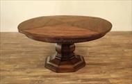expandable round Jonathan Charles dining table