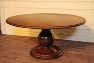 64 round distressed mahogany kitchen table