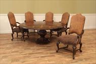 John Richards Villa dining table and Maitland Smith dining chairs
