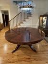 72-inch round mahogany dining table 