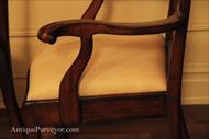 Chippendale chair arm details