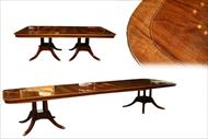 Custom American made 16 foot dining table seats 18 to 20 people